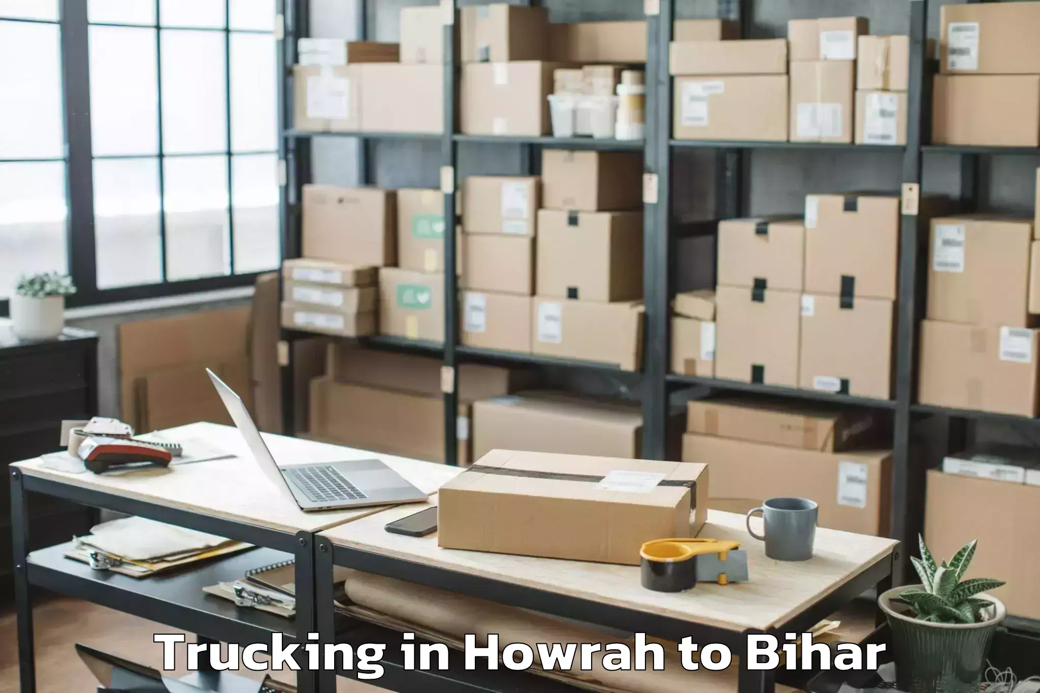 Top Howrah to Pipra Trucking Available